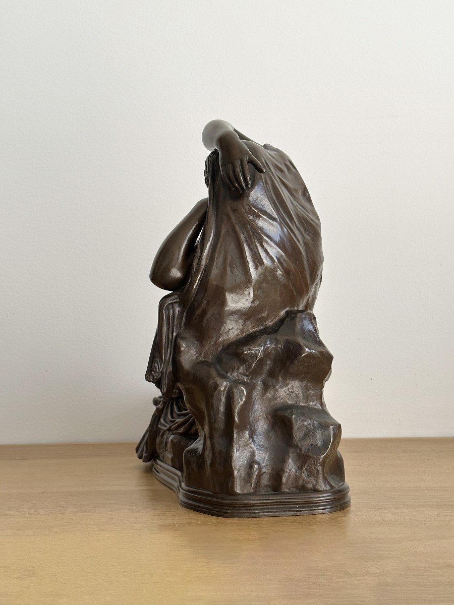 Ariane endormie - Sculpture en bronze XIXe  - Barbedienne-photo-4