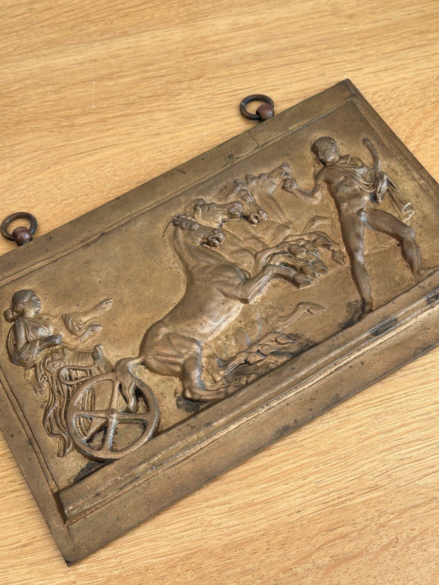 Frise d'après l'antique - Bas-relief sur plaque en bronze  - F.Barbedienne-photo-4