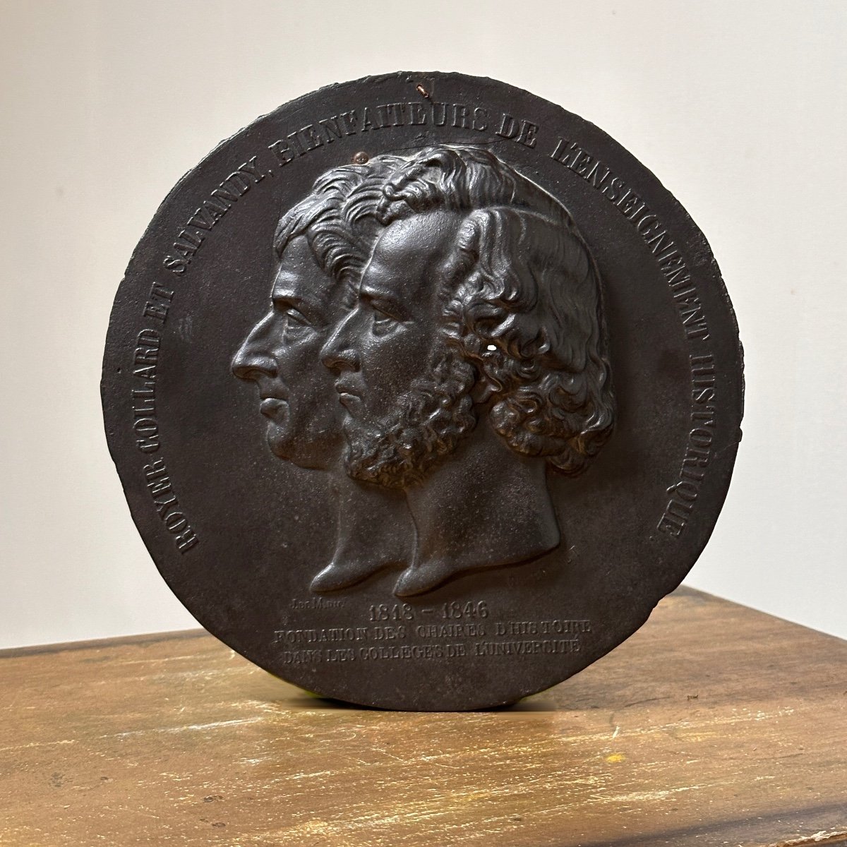 Double Portrait Medallion - Bronze