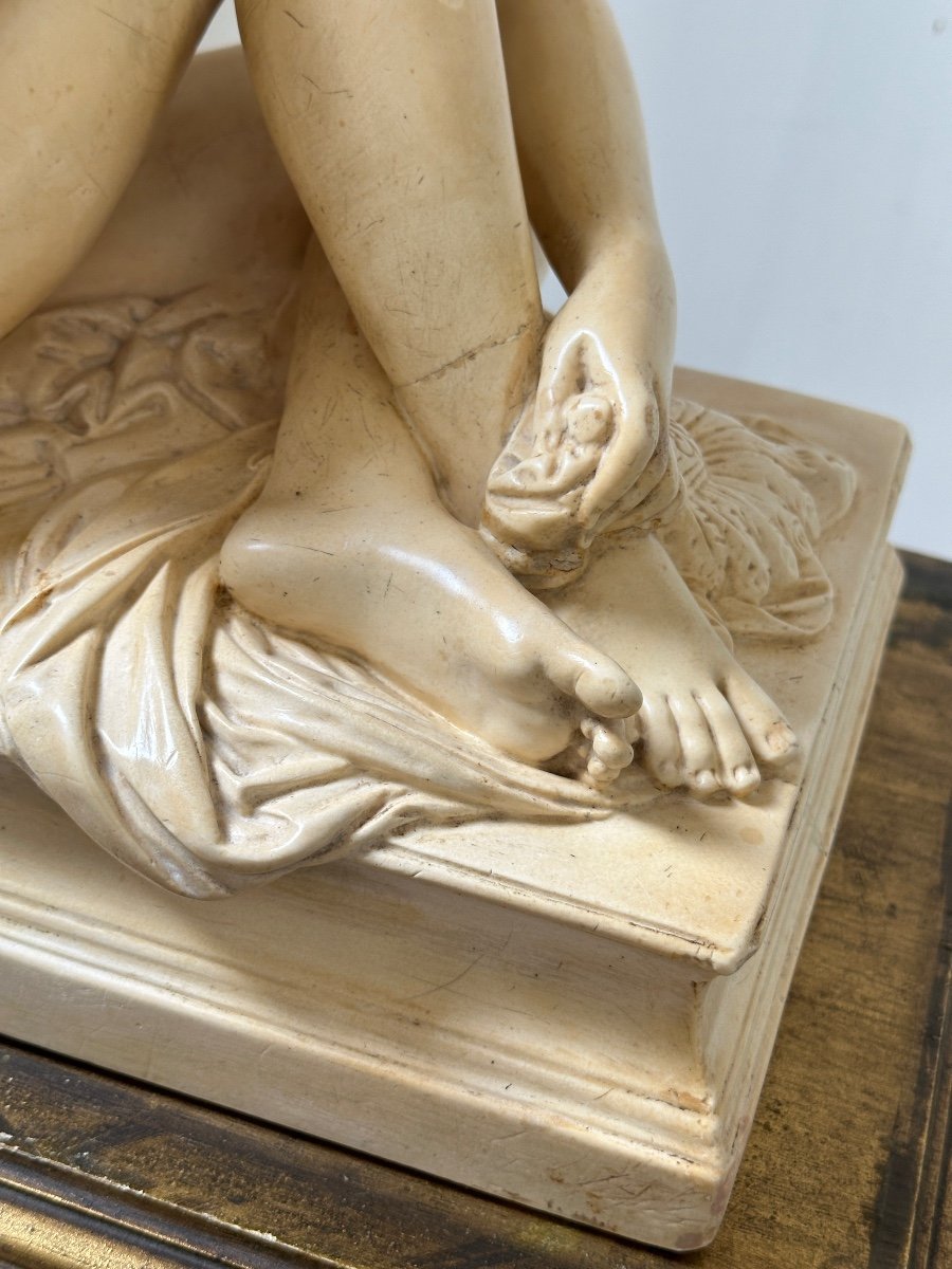 Odalisque - After James Pradier - Stearinated Plaster-photo-5