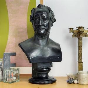 Bust Of Goethe - After Christian Daniel Rauch - Plaster