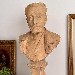Bust Of Anatole France - Terracotta