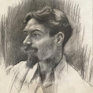 Francisco Sarda Ladico - Self-portrait - Drawing