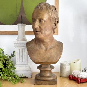 Bust Of Diderot - After Jean Antoine Houdon - Terracotta