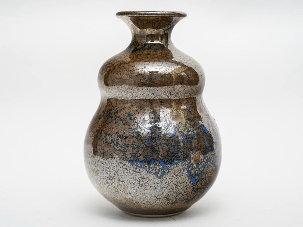 Vase de forme coloquinte par Daniel de Montmollin ( né en 1921 )-photo-4