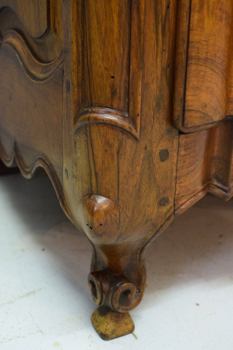 Louis XV Chest Of Drawers In Walnut-photo-2