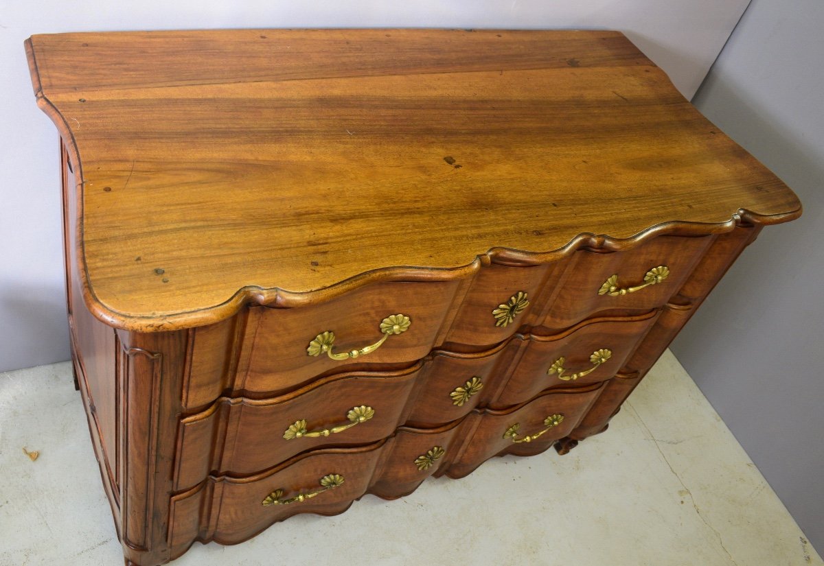 Louis XV Chest Of Drawers In Walnut-photo-8