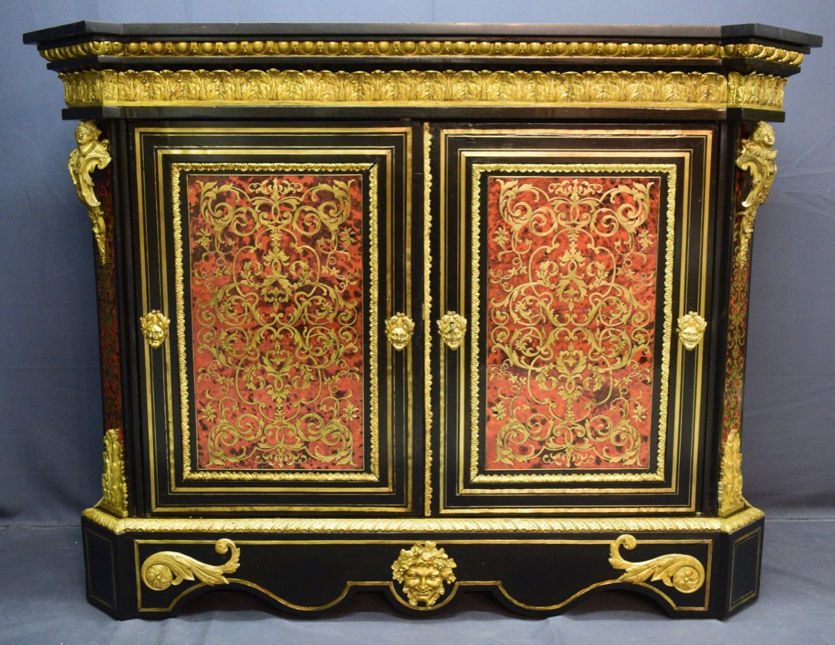 Meuble d'Appui En Marqueterie Boulle