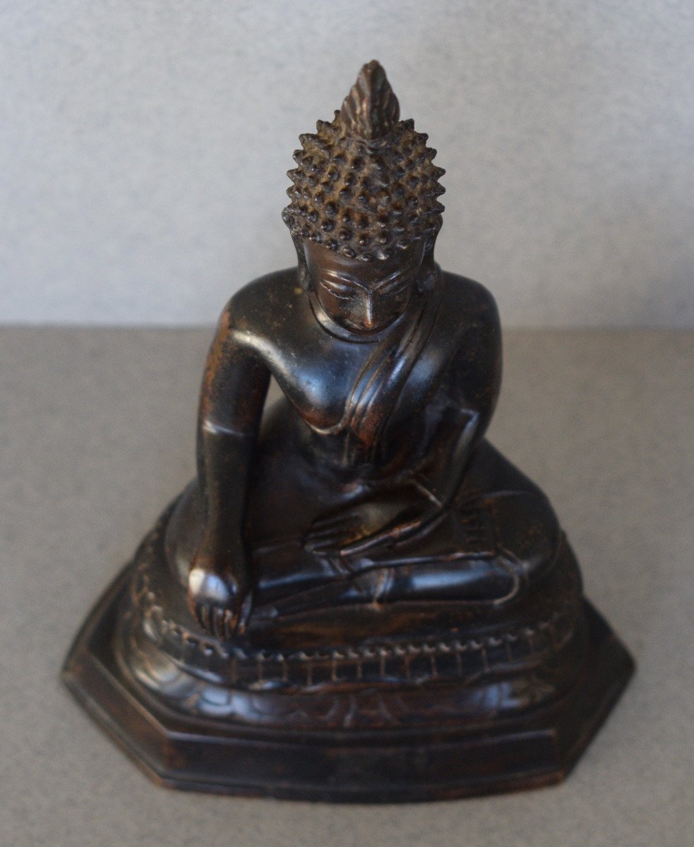 Bouddha En Bronze Thailande 18 Eme-photo-4