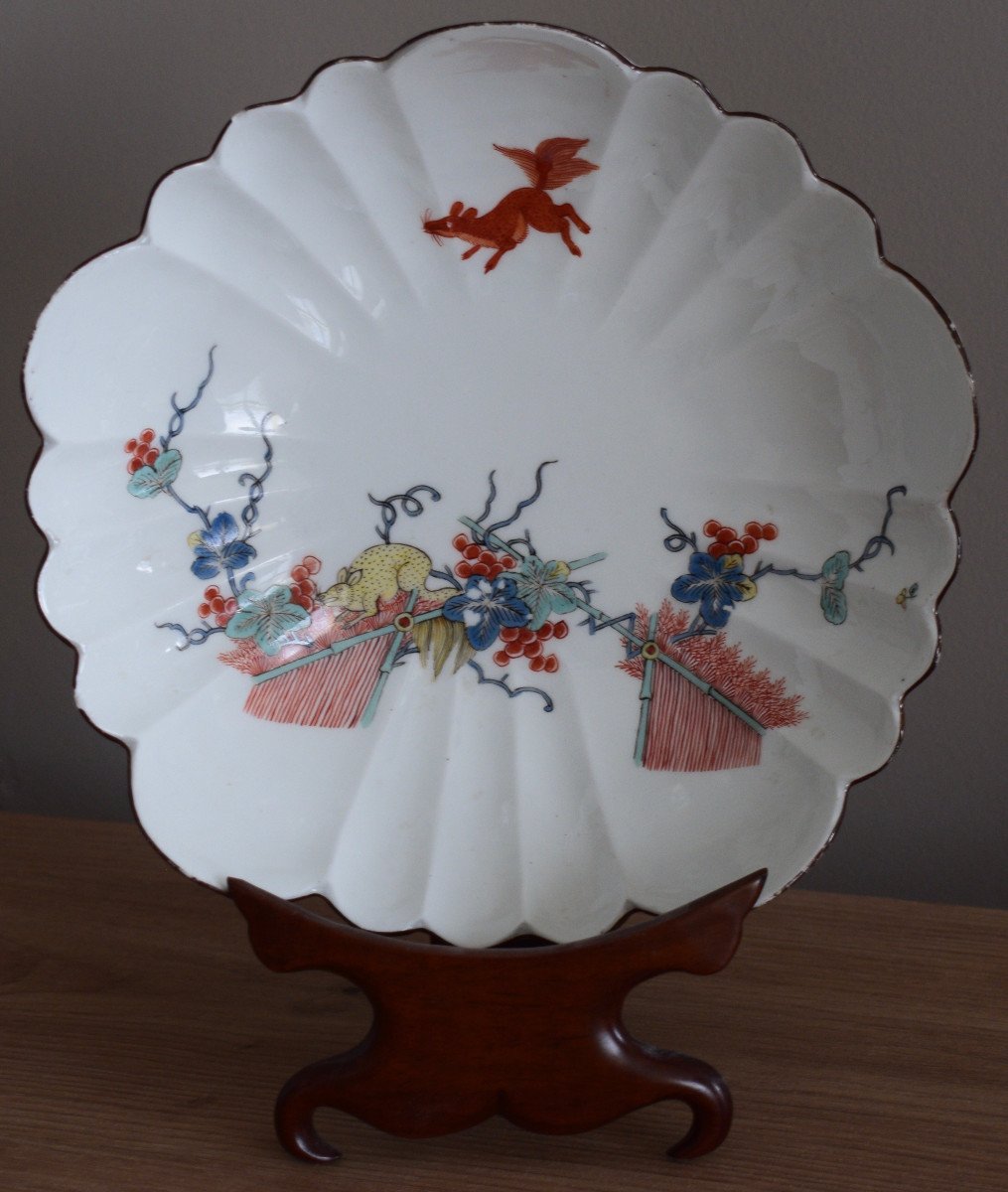 Meissen XVIII Eme Hollow Dish Of Polylobed Shape-photo-2