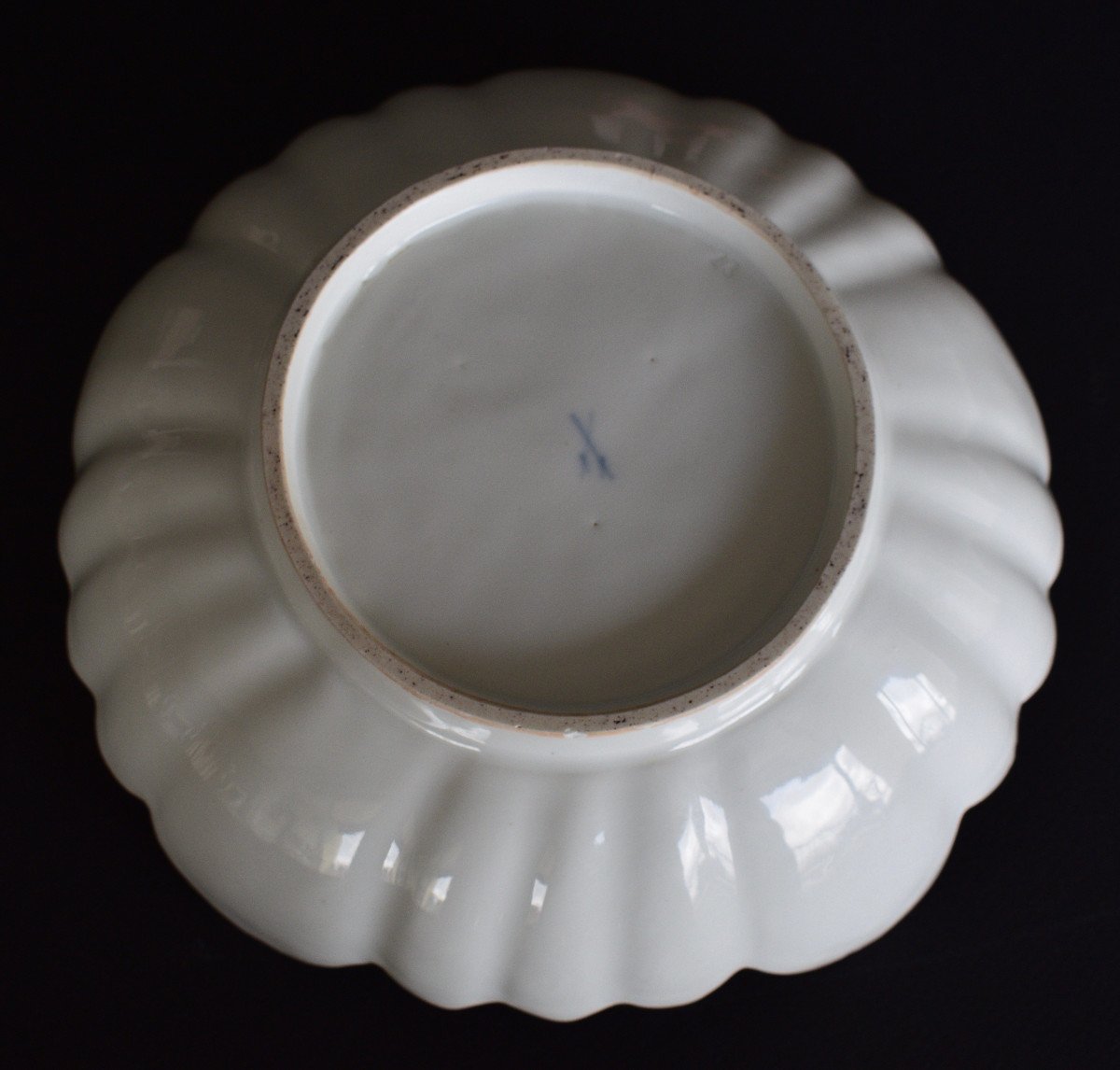 Meissen XVIII Eme Hollow Dish Of Polylobed Shape-photo-3