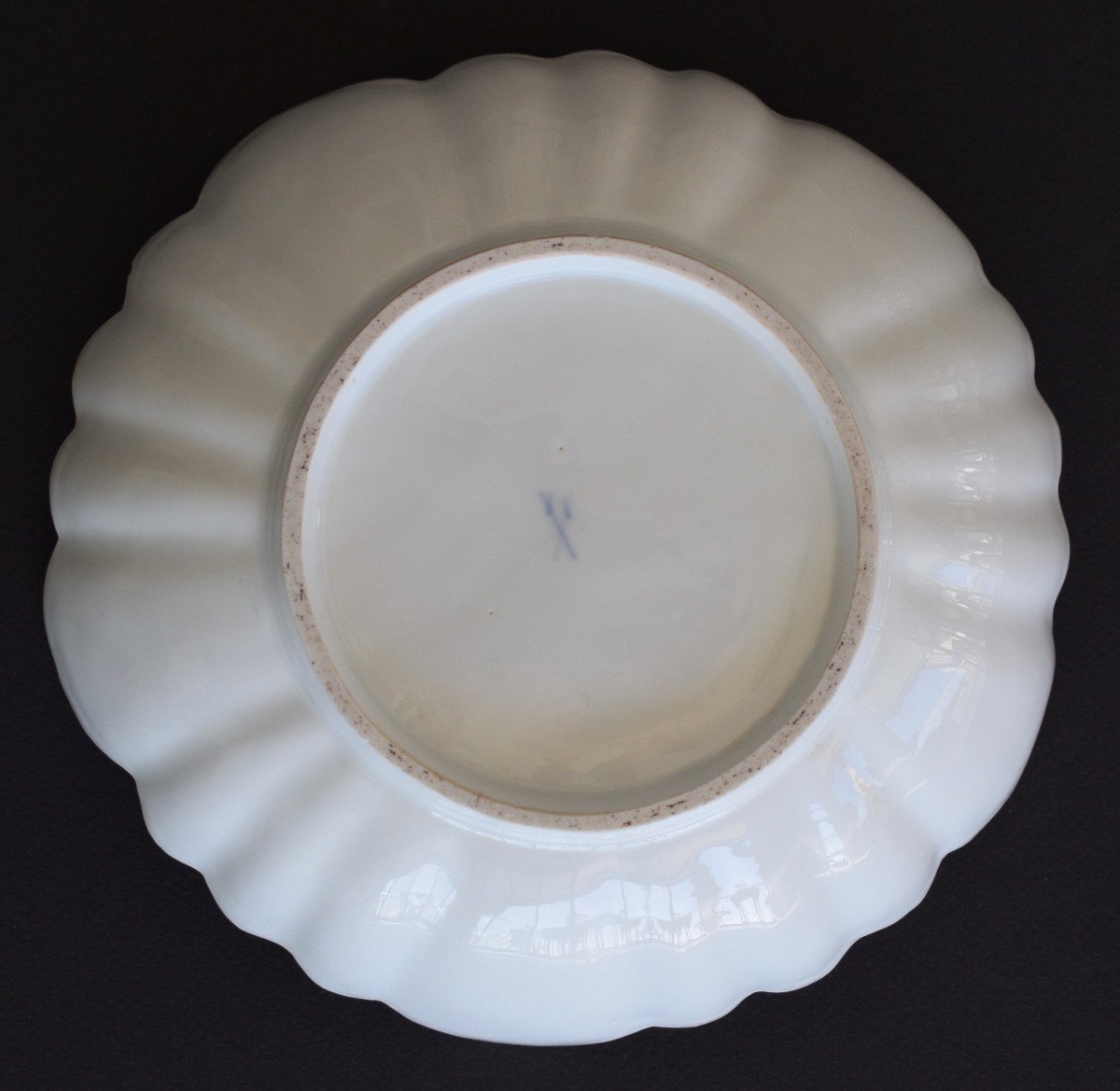 Meissen XVIII Eme Hollow Dish Of Polylobed Shape-photo-1