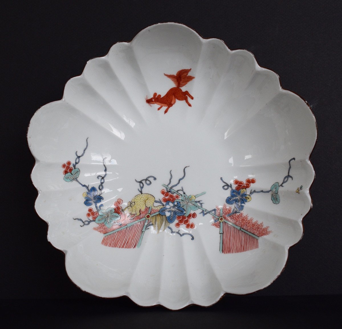 Meissen XVIII Eme Hollow Dish Of Polylobed Shape