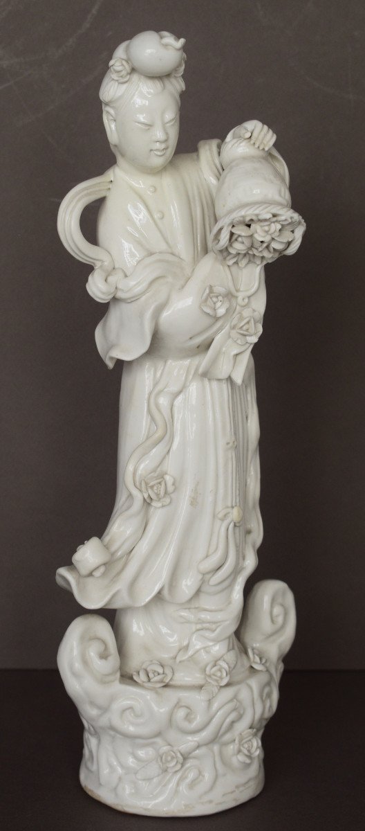 Chine Figurine En Porcelaine Blanche