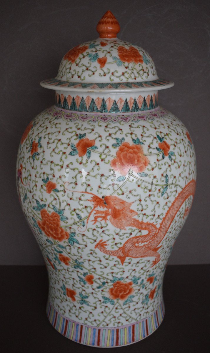China Large Vase Covered With Enamels From The Rose Family-photo-4