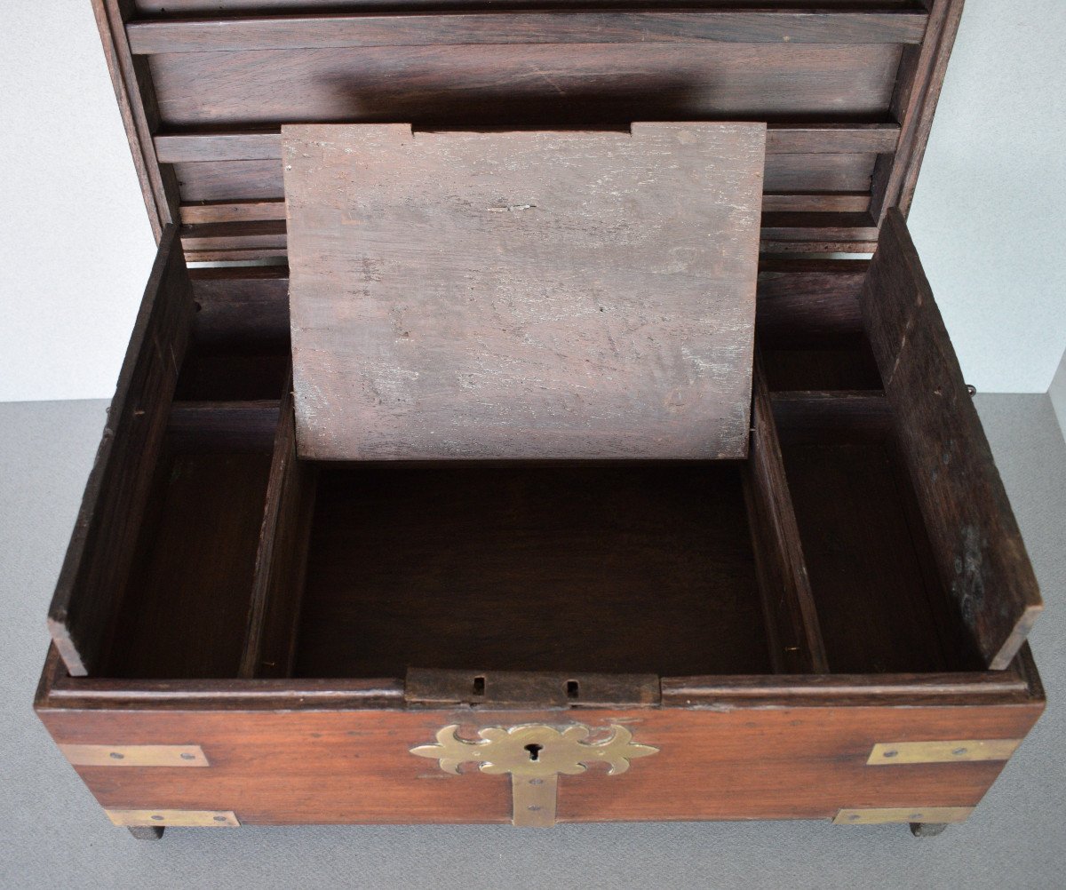 Marine Box In Rio Rosewood XVIII Eme Century-photo-7