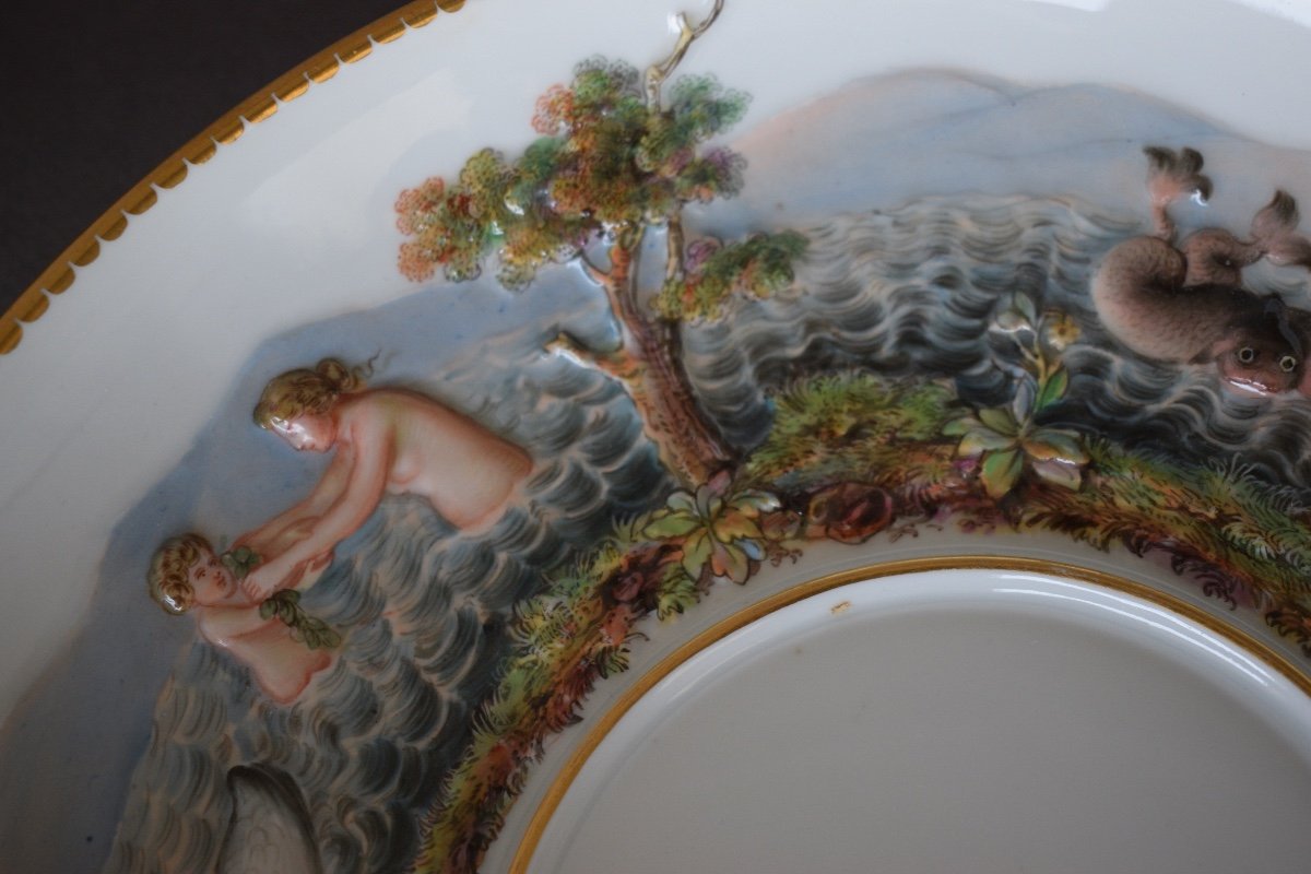 Bouillon En Porcelaine Meissen XIX Eme Siècle-photo-4