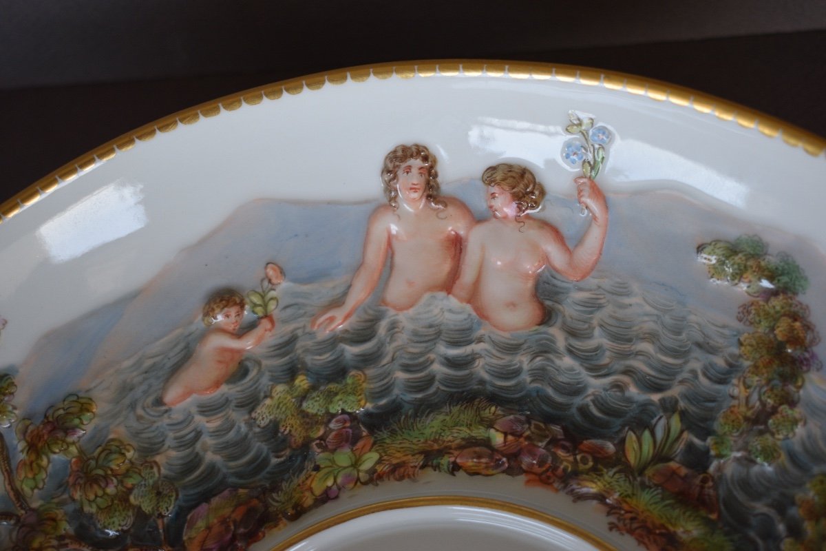 Bouillon En Porcelaine Meissen XIX Eme Siècle-photo-7