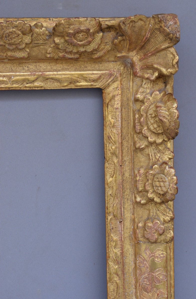 Large Louis XIV Period Frame In Gilded Wood-photo-2