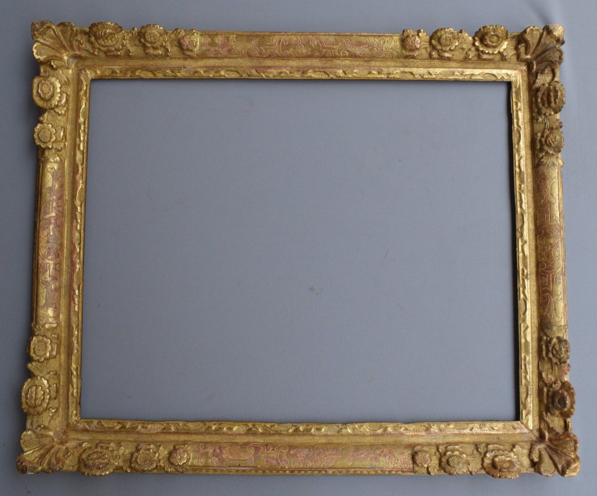 Large Louis XIV Period Frame In Gilded Wood-photo-4