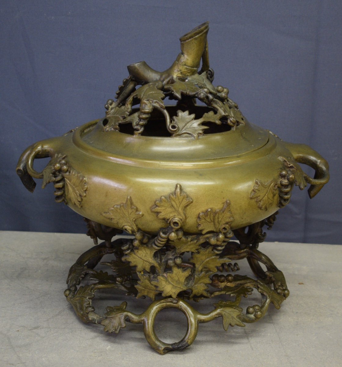 Large Bronze Perfume Burner China 19th Century -photo-5