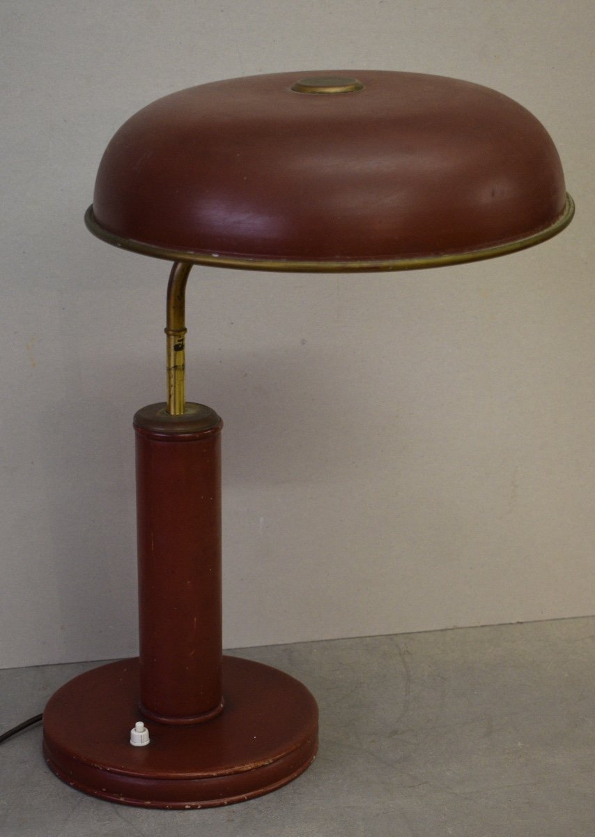 Vintage 1930s Kirby-beard Long Neck Desk Lamp-photo-2