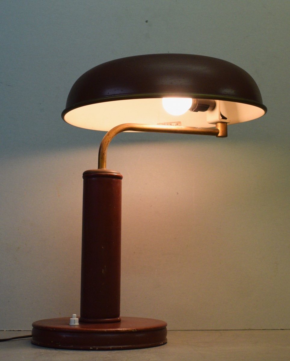 Vintage 1930s Kirby-beard Long Neck Desk Lamp-photo-1