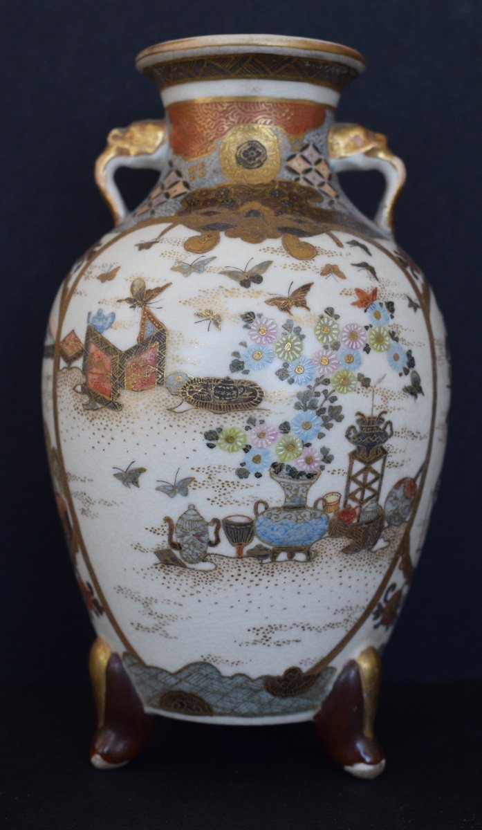 Small Satsuma Ceramic Vase-photo-2