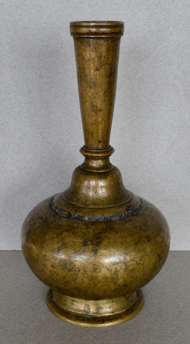 Vase En Bronze Nepal XVIII Eme Siecle-photo-3