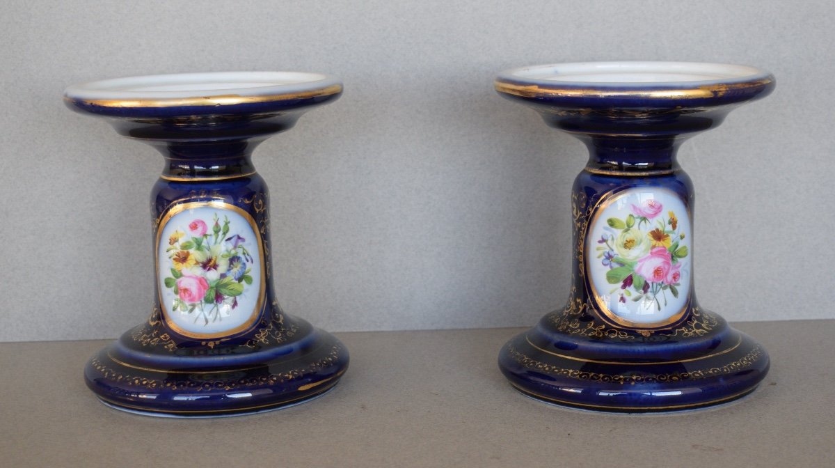 Pair Of Bayeux Porcelain Casseroles -photo-2