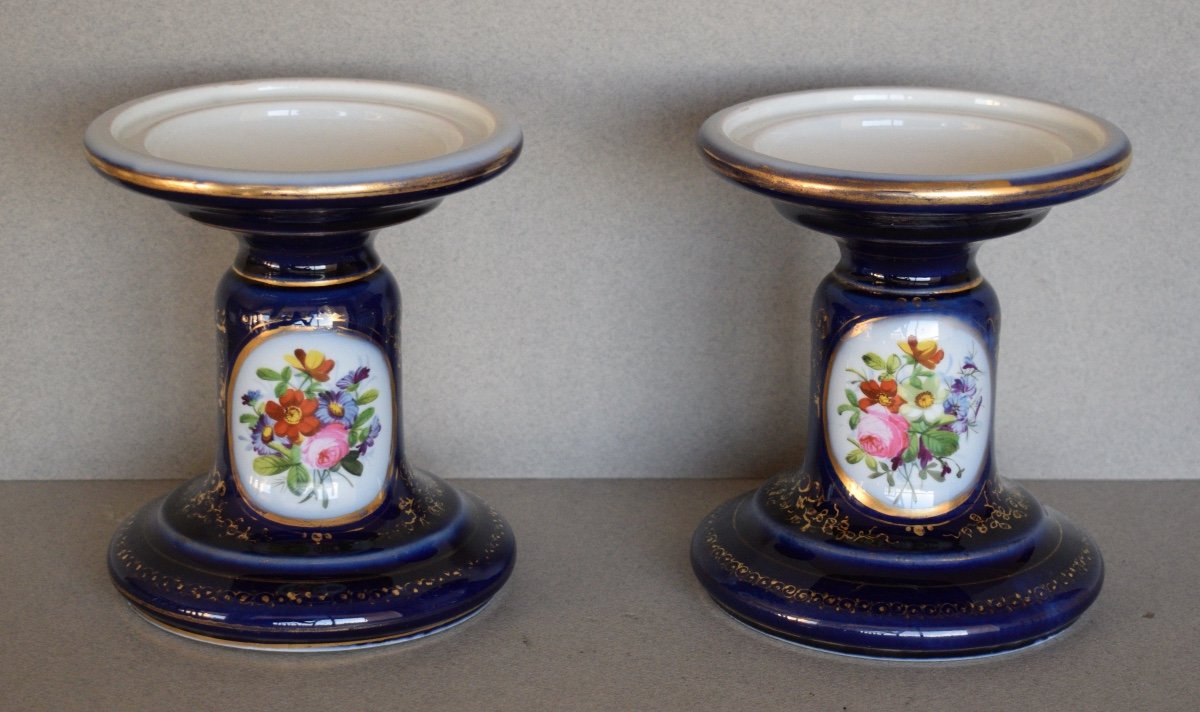 Pair Of Bayeux Porcelain Casseroles -photo-3