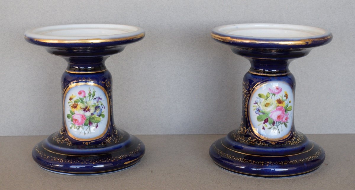 Pair Of Bayeux Porcelain Casseroles 