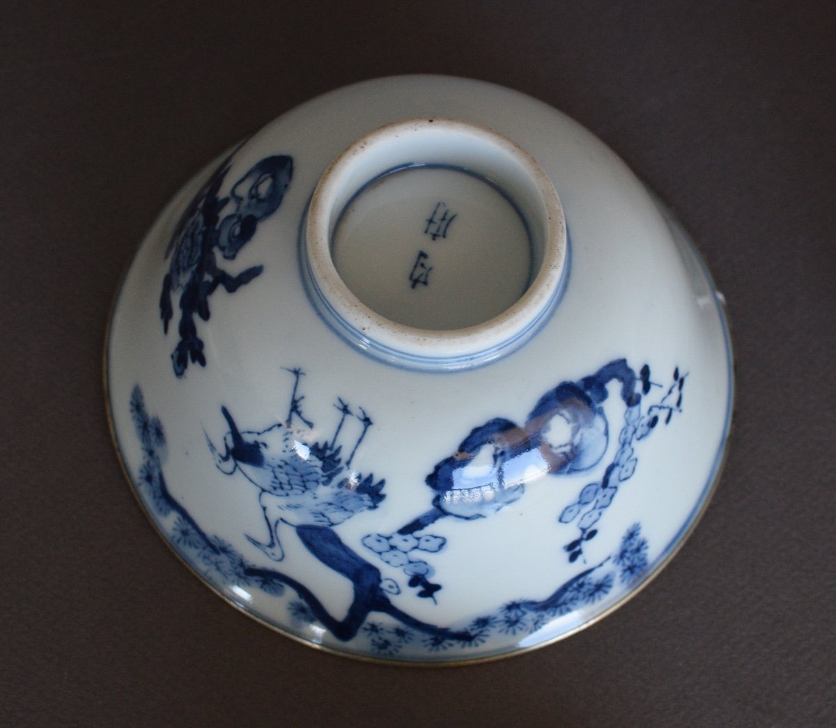 Paire De Bols Couverts En Porcelaine Bleu De Hué-photo-1