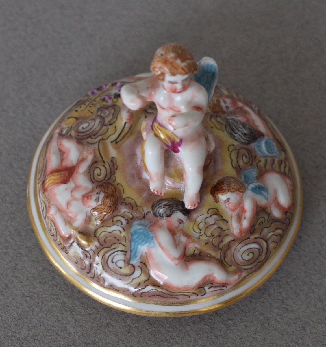 Capodimonte Porcelain Chocolate Cup-photo-4