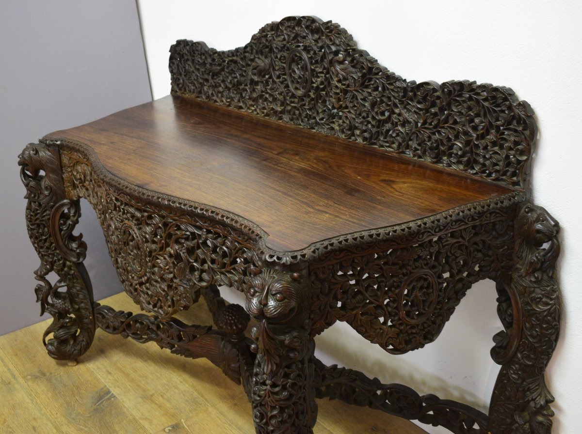 Indo Portuguese Rosewood Console-photo-2