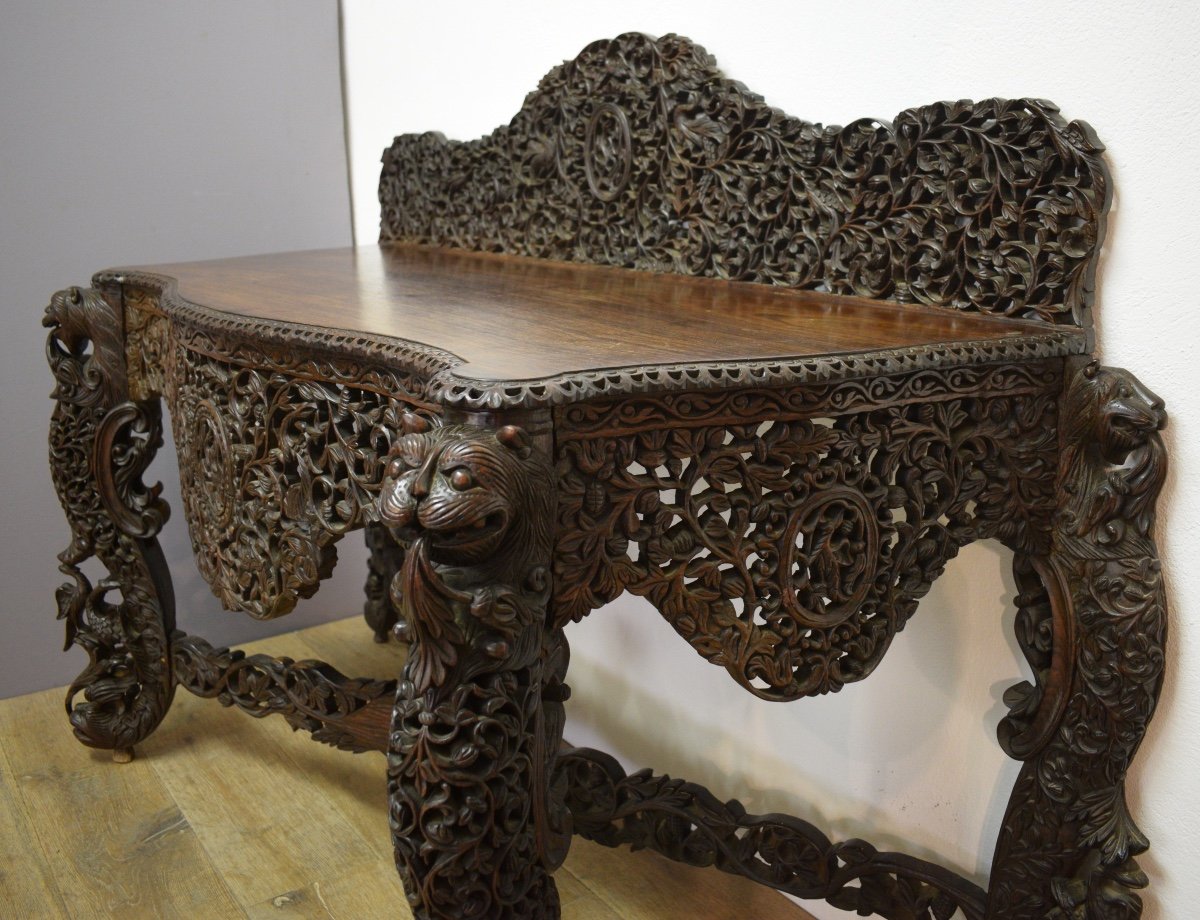 Indo Portuguese Rosewood Console-photo-6