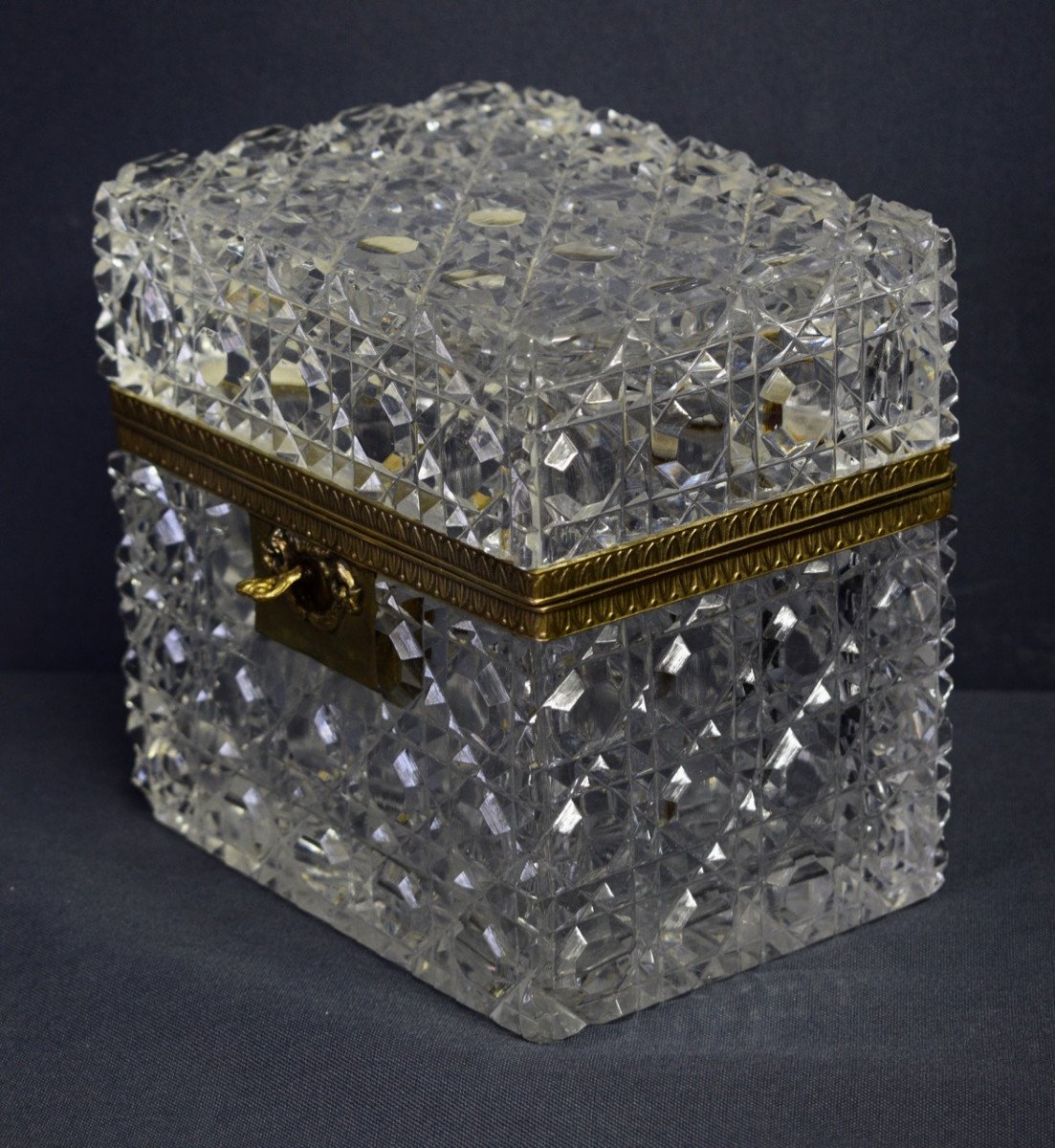 Charles X Period Cut Crystal Box-photo-2