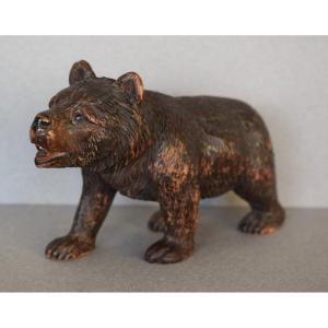Black Forest Carved Wooden Bear