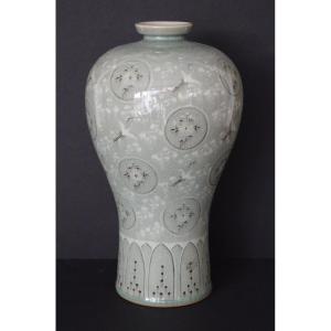 Vase Shaped Meiping Korea Late 19 Eme