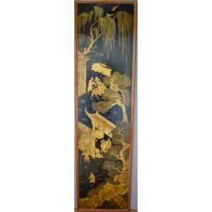 Large Chinese Lacquer Panel