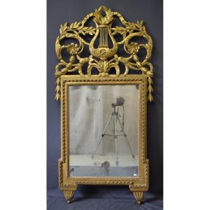 Louis XVI Period Mirror In Golden Wood