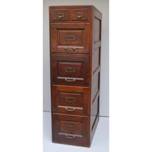 Old Mahogany Office Filing Cabinet