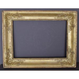 Empire Period Frame In Golden Wood