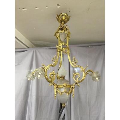 Chandelier Gilt Bronze