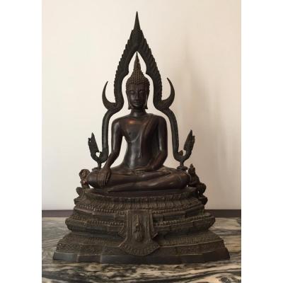 Great Buddha In Bronze XIX Eme Century