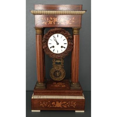 Pendule Portique Charles X A 4 Colonnes