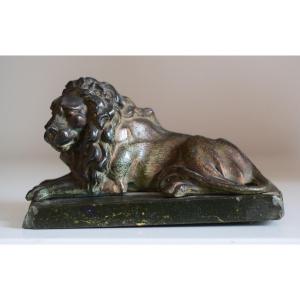 Lion In Bronze 18 Eme Siecle