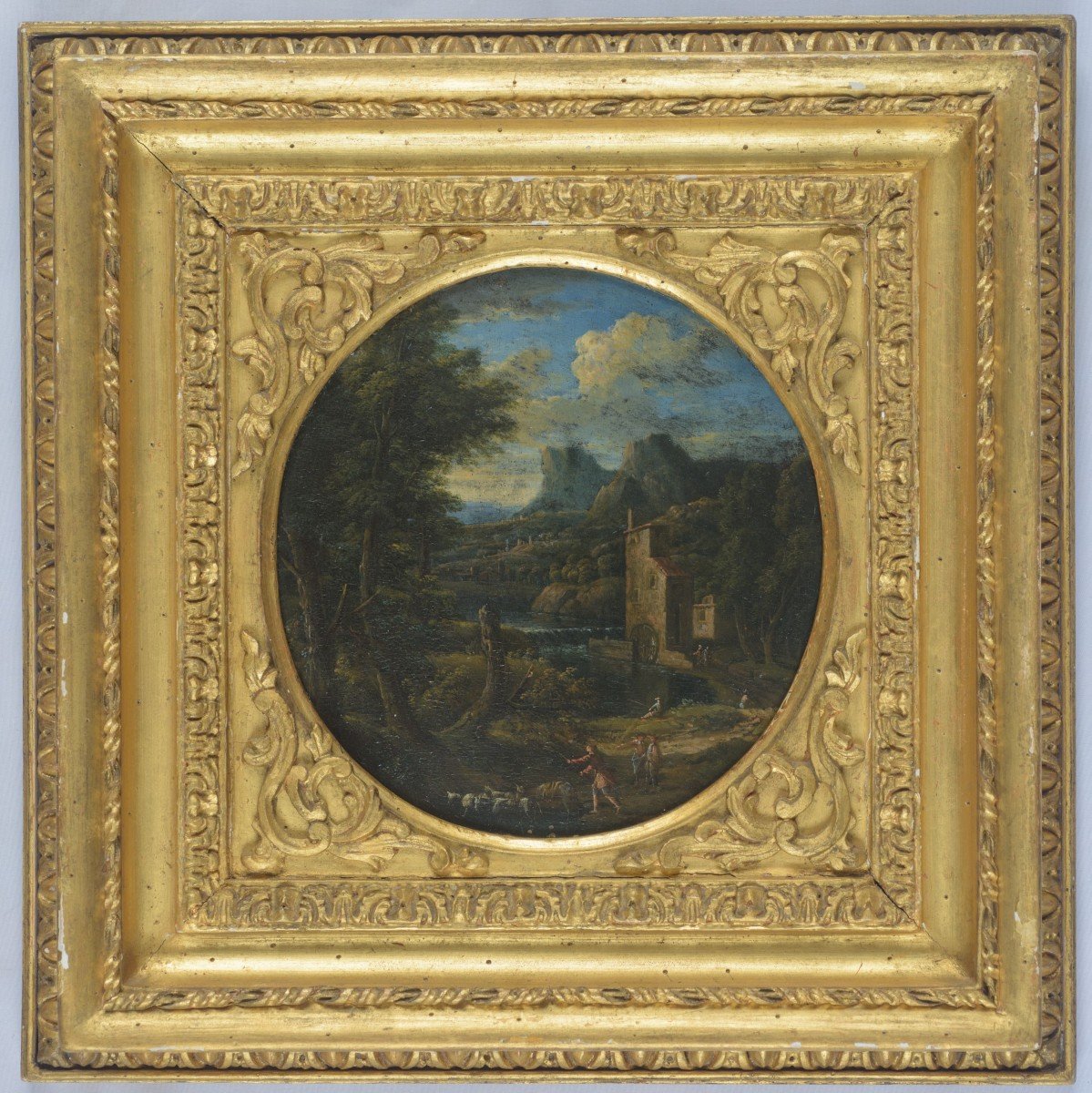 Domenico De Marchis Detto Il Tempestino (act 1651 - 1700) - Paire De Paysages-photo-3