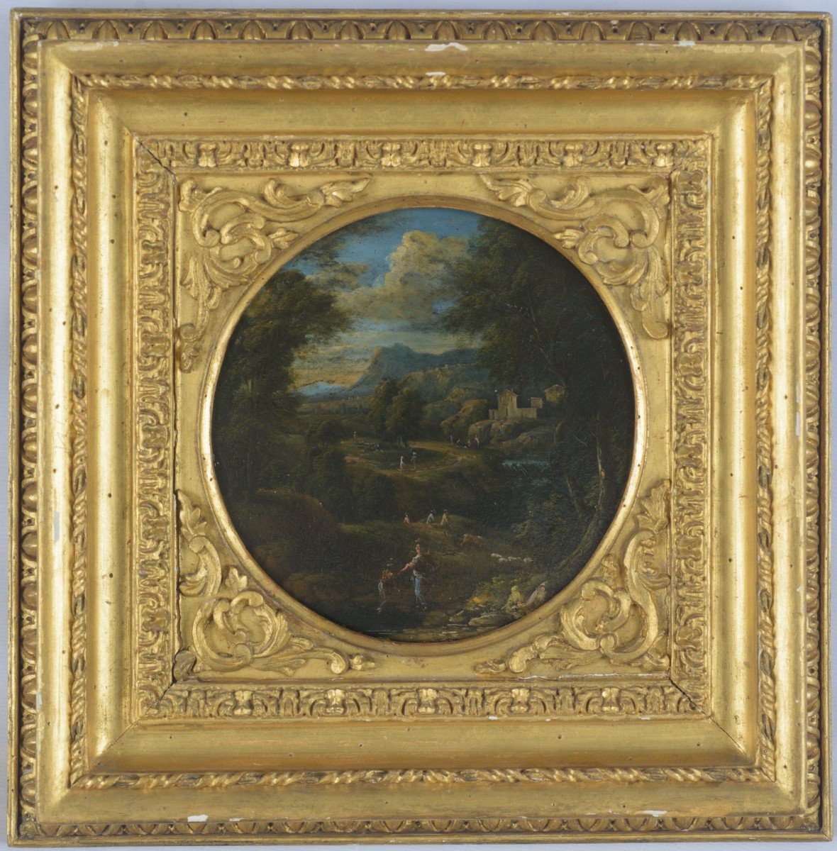 Domenico De Marchis Detto Il Tempestino (act 1651 - 1700) - Paire De Paysages-photo-4