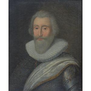 French School - Portrait Of François De Bonne, Duke Of Lesdiguières, First Half Of The Eighteen